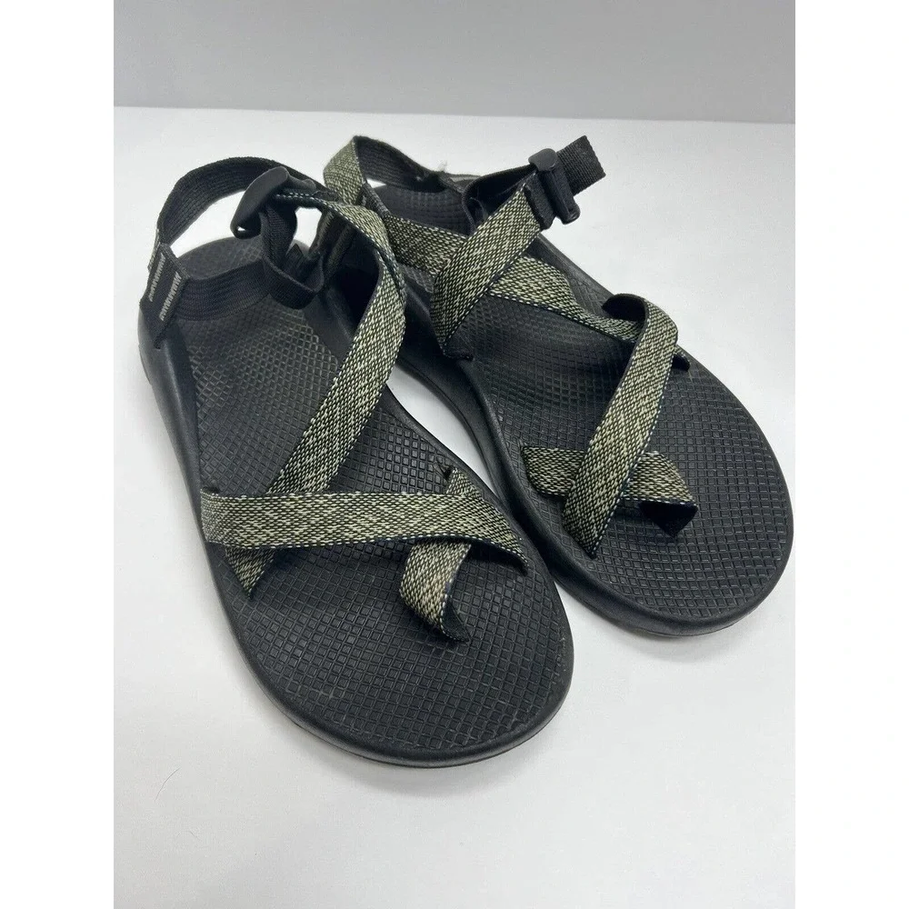 Chaco Men’s Z2 Yampa Outdoor Sandals Green Black Straps Comfort Casual Size 10​​
